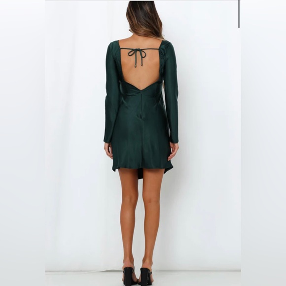 EXPRESSED PERMISSION DRESS FOREST GREEN - Picture 6 of 9